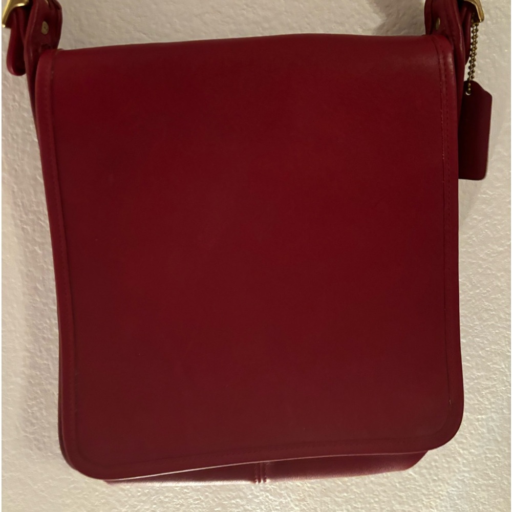COACH Like Red Leather Crossbody Carrier